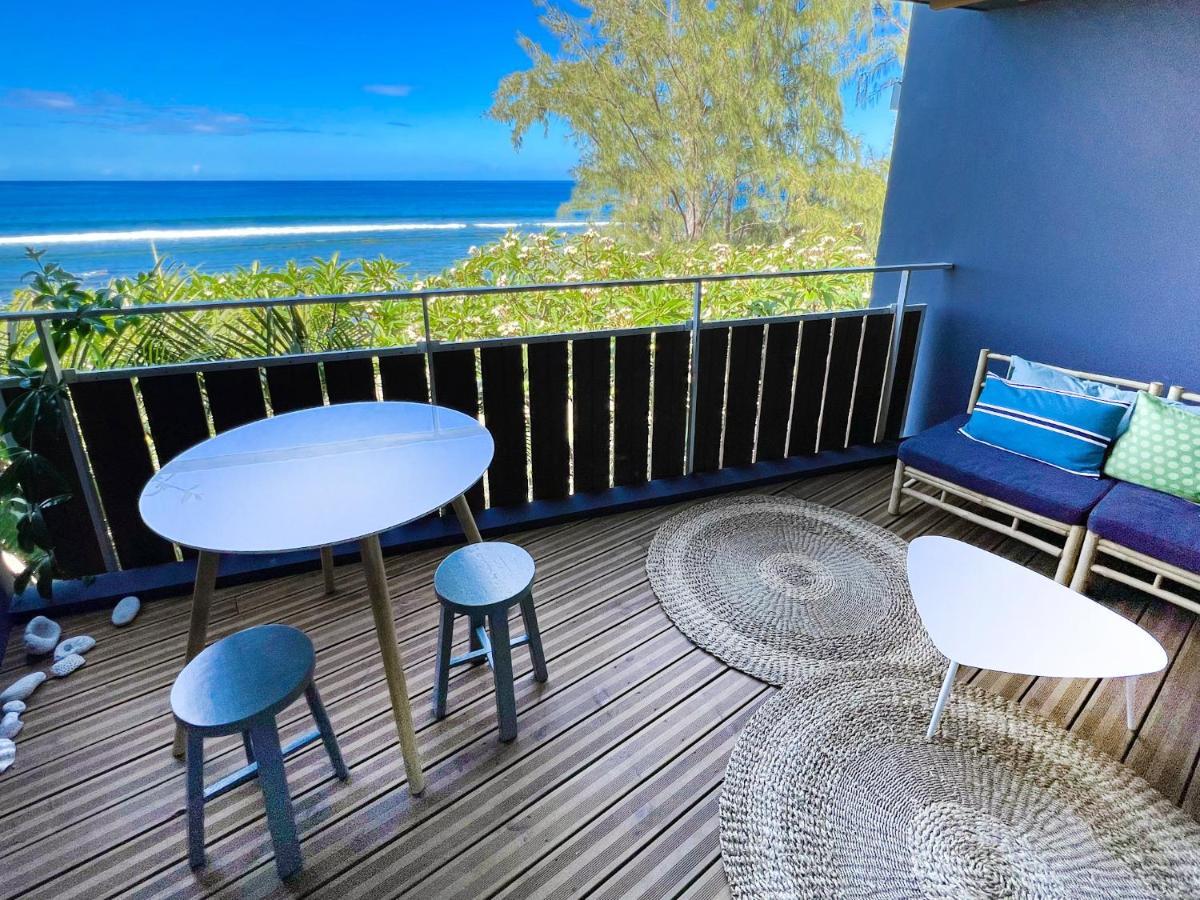 Le Petrel Bleu - Appartement Sur La Plage Des Tortues A Сен-Лё Экстерьер фото